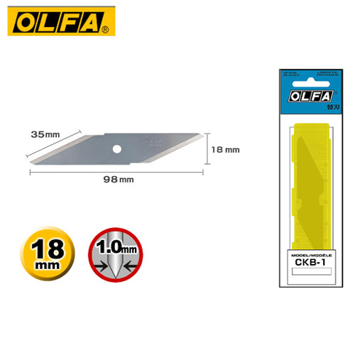 OLFA   CKB-1 工藝刀刀片 (2片入) / 包