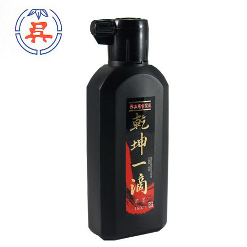【雙鶖】【請先來電洽詢】吳竹乾坤一滴作品用高級濃墨墨汁180cc(紅色標)/瓶