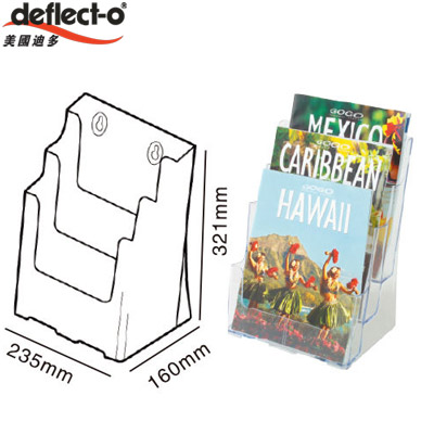 缺貨中 迪多deflect-o  77301  三層高背目錄架-A4 / 個