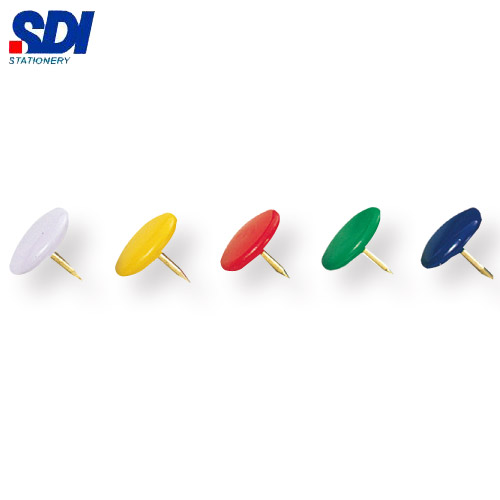 {振昌文具}【手牌SDI】0311H    彩色圖釘-100粒入  /  盒