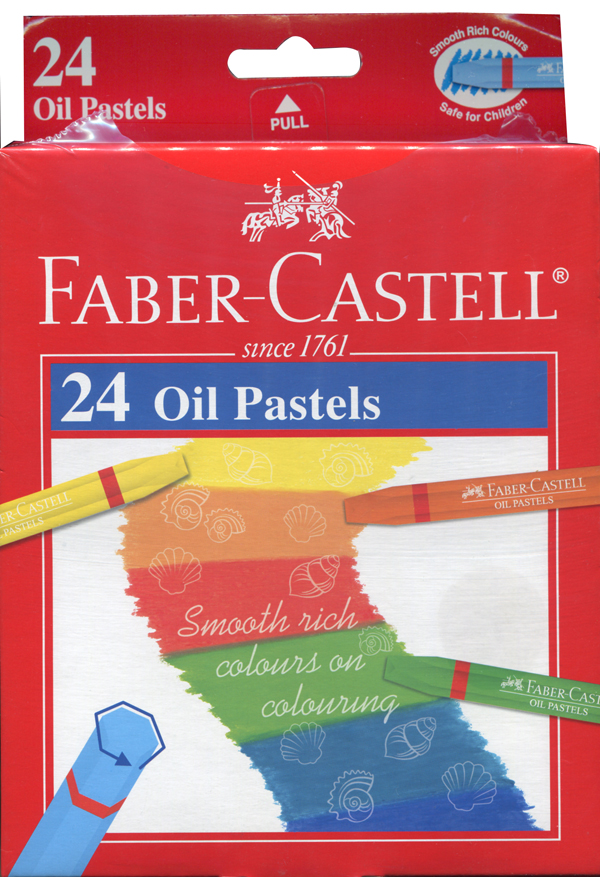 Faber-Castell 輝柏 122724A 六角油性粉彩條24色入 / 盒