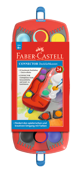 {振昌文具}Faber-Castell 輝柏 125029 連結創意水彩餅24色入 / 組