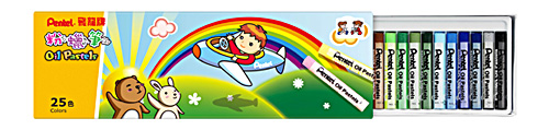 {振昌文具}【Pentel飛龍】PHN8-25 一般粉蠟筆系列 25色入 / 盒