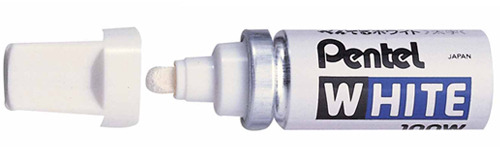 {振昌文具}【Pentel飛龍】X100W WHITE 白色油漆筆 - 粗 3.0mm / 支