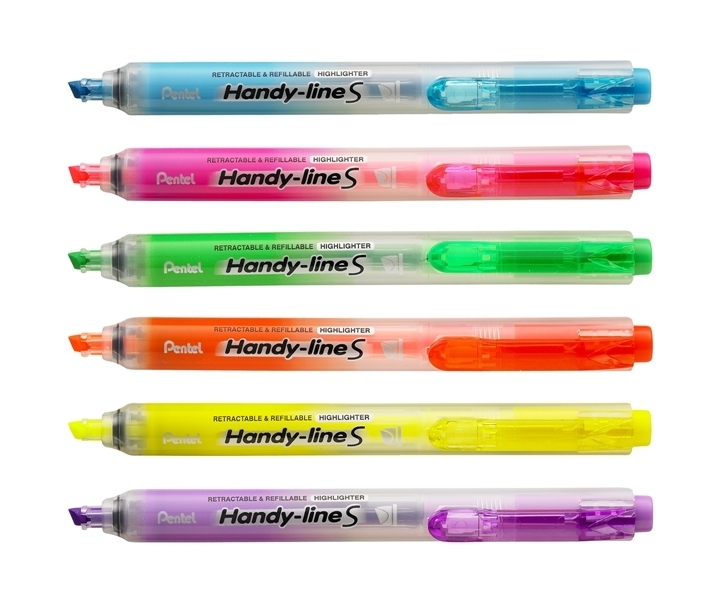 {振昌文具}【Pentel飛龍】SXS15 Handy-lineS 自動螢光筆 1.0~3.6mm / 支