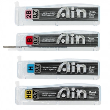 {振昌文具}【Pentel飛龍】 C257 Ain 自動鉛筆芯 0.7mm -40支入 / 個