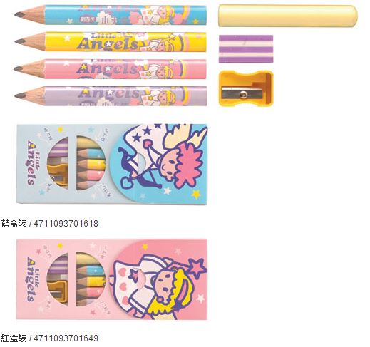 利百代 CB-204 小天使抗菌短寸三角鉛筆 / 組