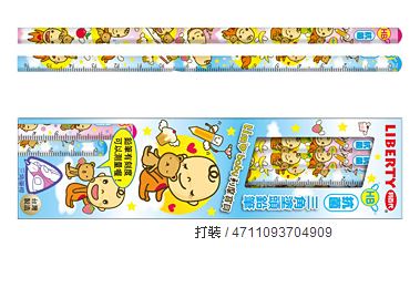 利百代 CB-143 利摩寶貝三角塗頭鉛筆 -12支入 / 盒