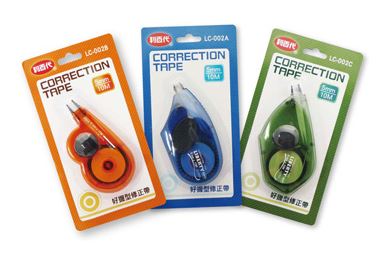 利百代 LC-002 好握型修正帶 3色 / 盒