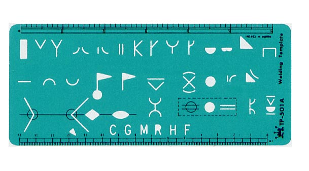 {振昌文具}【徠福LIFE】TP-501A 配管符號定規-73x171x0.8MM / 片