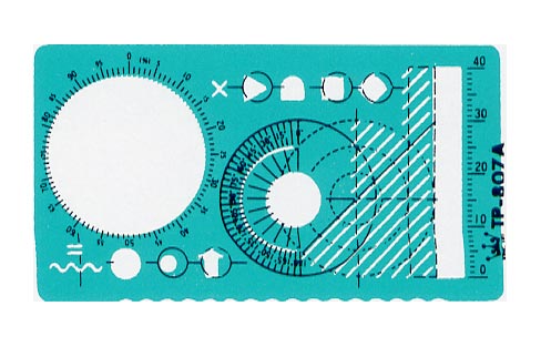 {振昌文具}【徠福LIFE】 TP-807A 名片型定規-90x50x0.5MM / 片