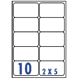 裕德3合1電腦標籤10格圓角 100張/包 US4268
