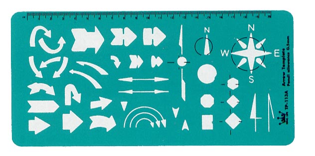 {振昌文具}【徠福LIFE】 TP-113A 美術定規-111x233x0.8MM / 片