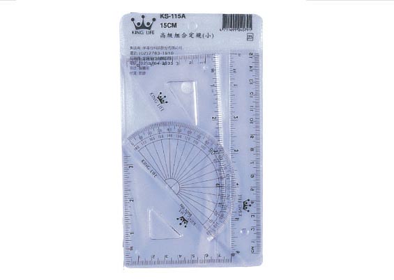 {振昌文具}【徠福LIFE】KS-115A 組合定規(尺組)15cm(6吋) / 組