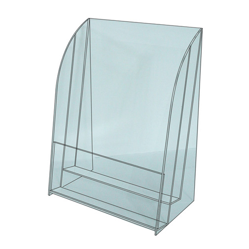 {振昌文具}【徠福LIFE】 NO.1215 壓克力型錄架-A4規格(二層) / 個