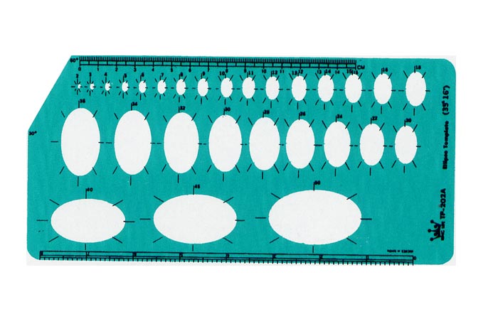 {振昌文具}【徠福LIFE】 TP-202A橢圓定規-111x233x0.8MM / 片