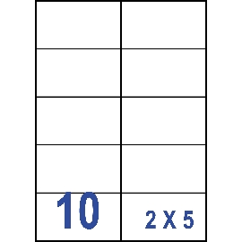 裕德3合1電腦標籤10格直角 100張/包 US59105