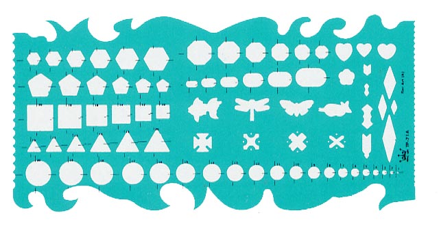 {振昌文具}【徠福LIFE】  TP-71A美術定規-160x330x0.5MM / 片