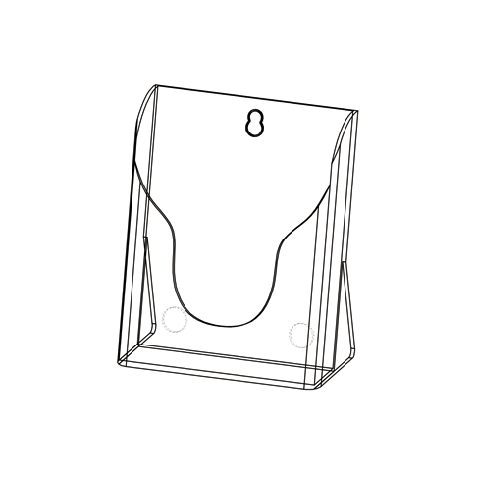 {振昌文具}【徠福LIFE】 NO.1390 射出展示架-單層 A5 / 個