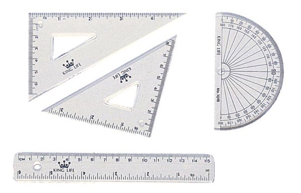 {振昌文具}【徠福LIFE】 KS-115 組合定規(尺組)15cm(6吋) / 組