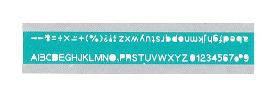 {振昌文具}【徠福LIFE】TP-724A 英文數字定規(針筆專用) / 片