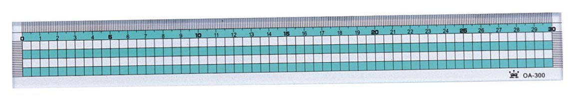 {振昌文具}【徠福LIFE】 OA-300 高級壓克力方格直尺( 30cm) / 支
