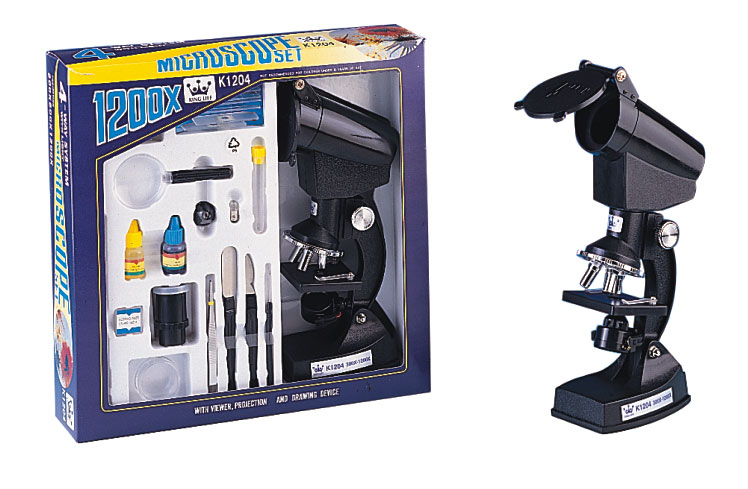 {振昌文具}【徠福LIFE】 K1204 顯微鏡(1200倍附燈四用) / 台