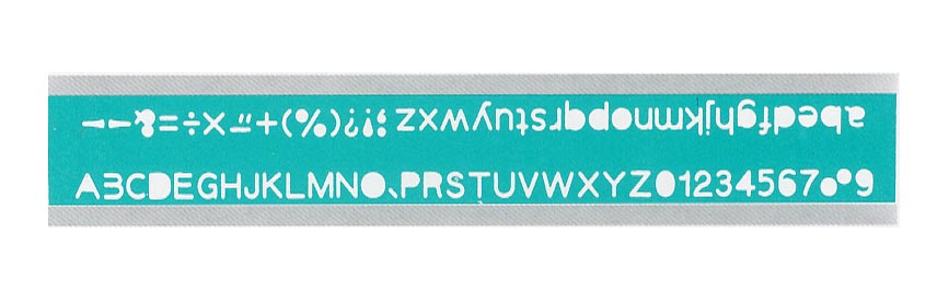 {振昌文具}【徠福LIFE】TP-726A英文數字定規(針筆專用) / 片