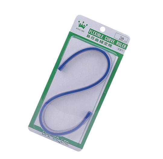 {振昌文具}【徠福LIFE】NO.4100 曲線尺30cm(有刻度) / 片