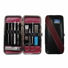 {振昌文具}【徠福LIFE】NO.1550 高級美容用品隨身包-9件入 / 盒