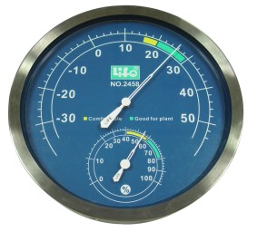 {振昌文具}【徠福LIFE】NO.2458 溫溼度計(直徑12.5cm) / 個