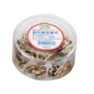 {振昌文具}【徠福LIFE】 NO.613 銀色兩用票夾(筒裝)13mm -30支入 / 筒