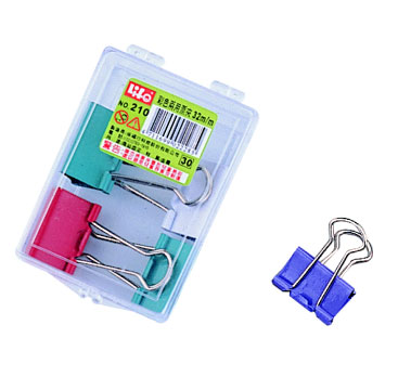 {振昌文具}【徠福LIFE】NO.211 彩色兩用票夾(25mm/7支入) / 盒