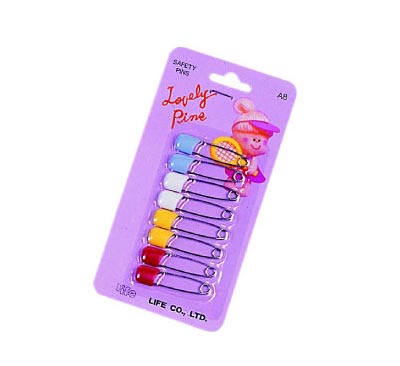{振昌文具}【徠福LIFE】 A-8 安全別針(每排12卡96支入) / 盒