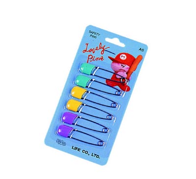 {振昌文具}【徠福LIFE】A-6 安全別針(每排12卡72支入) / 盒