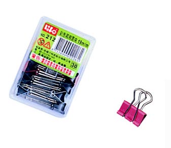 {振昌文具}【徠福LIFE】 NO.212 彩色兩用票夾(19mm/12支入) / 盒