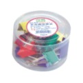 {振昌文具}【徠福LIFE】 NO.510 彩色兩用票夾(10色筒裝)32mm -13支入 / 筒