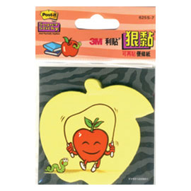 {振昌文具}【3M】625S-7 利貼 狠黏 造型便利貼系列 蘋果 45張/本