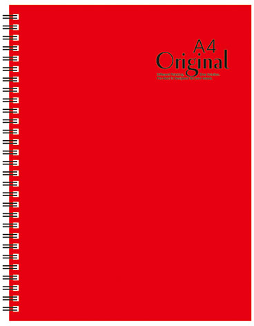 博崴 AD3102 13K原色膠圈筆記-紅(213*278) -3本入 / 包