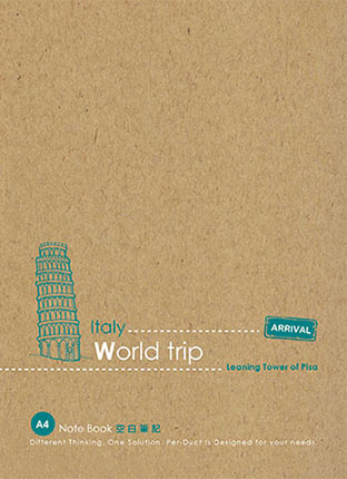 博崴 AD1609 牛皮筆記 A4空白-義大利 -6本入 / 包