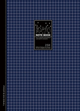 博崴 AO3064 25K透明藍膠皮筆記(144*199) -6本入 / 包