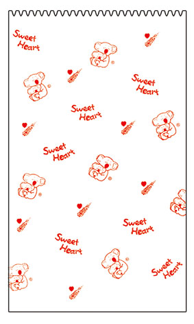 博崴 N155 卡片用桃心書袋(909特小) -100個入 / 包