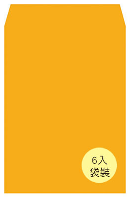 博崴 N1206P 大6K金黃公文封－袋裝 -20束入 / 包
