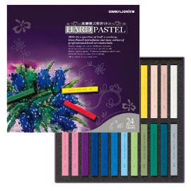 【雄獅】HP-24 硬式粉彩 24色/組