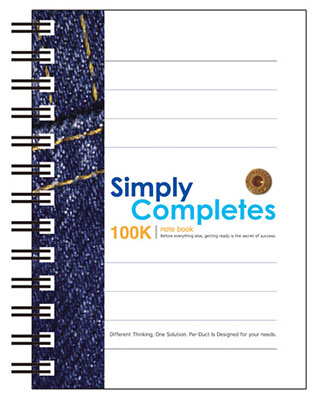 博崴 AO3007 Simply 100K透明PP膠圈筆記 -6本入 / 包