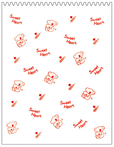 博崴 N151 13K桃心書袋(901大) -100個入 / 包