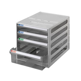 【雙鶖】【請先來電洽詢】BB-10142 摩登透明四層效率櫃/個