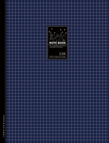 博崴 AO3062 13K透明藍膠皮筆記(210*276) -6本入 / 包