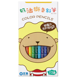 【雄獅】 NO.1200 長支色筆 12色 /組