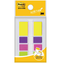 【3M】683-4Y 抽取式標籤683多色組合 四色/包